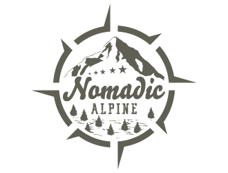 Nomadic Alpine logo design by cikiyunn