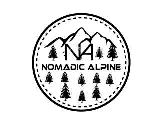 Nomadic Alpine logo design by shravya