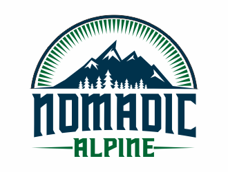 Nomadic Alpine logo design by hidro