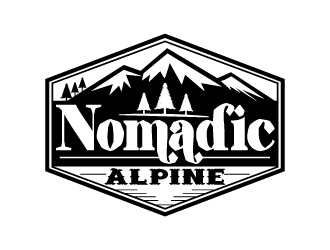 Nomadic Alpine logo design by Suvendu