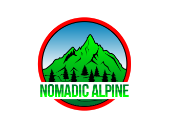Nomadic Alpine logo design by beejo