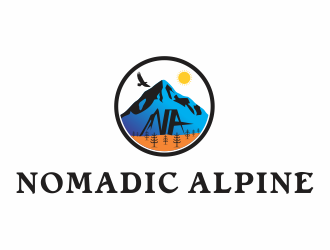 Nomadic Alpine logo design by perspective