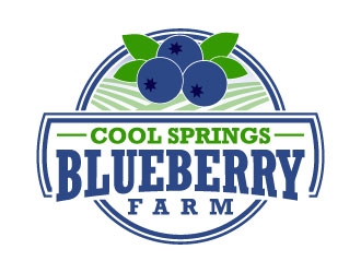 Cool Springs Blueberry Farm logo design by daywalker