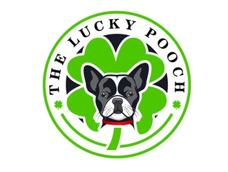 The lucky pooch logo design by LogoInvent
