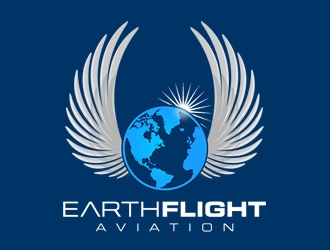 EarthFlight Aviation logo design by Coolwanz