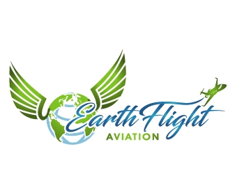 EarthFlight Aviation logo design by PMG