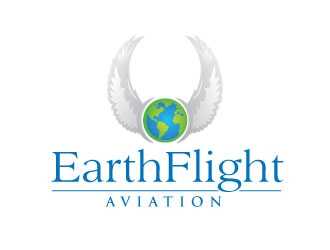 EarthFlight Aviation logo design by bezalel