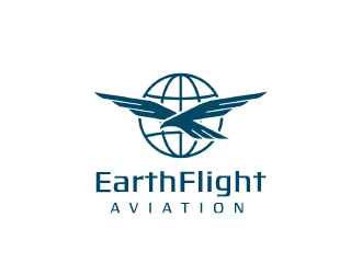 EarthFlight Aviation logo design by nehel