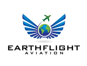 EarthFlight Aviation logo design by logoguy