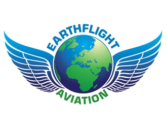 EarthFlight Aviation logo design by logoguy