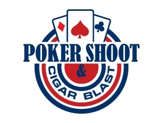 POKER SHOOT & CIGAR BLAST logo design by usashi