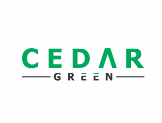 Cedar Green logo design by Louseven