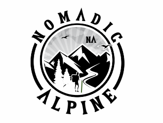 Nomadic Alpine logo design by cgage20