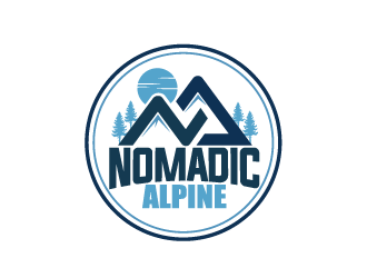 Nomadic Alpine logo design by rahppin