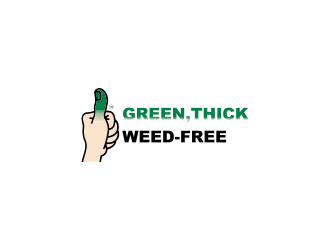 Green,Thick, Weed-Free logo design by haidar