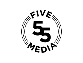 Five55 Media logo design by Art_Chaza