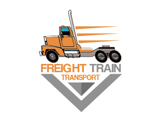 Freight Train Transport  logo design by czars
