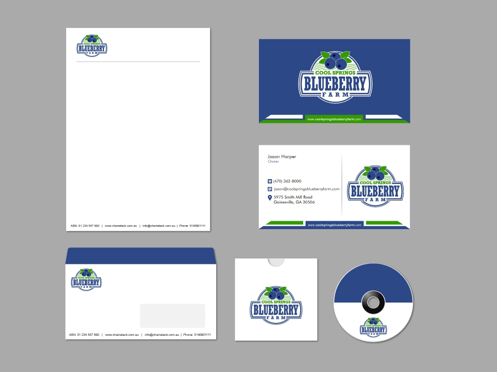 Cool Springs Blueberry Farm logo design by shravya