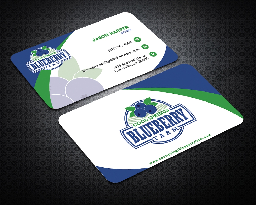 Cool Springs Blueberry Farm logo design by MastersDesigns