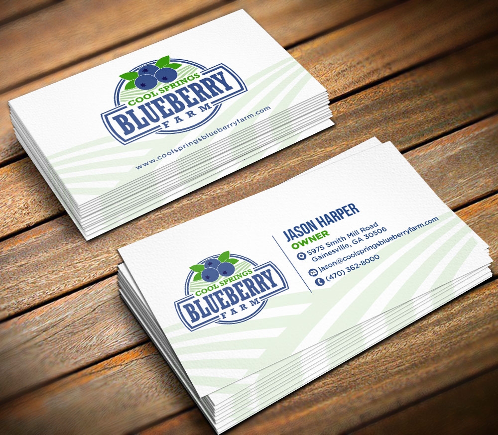 Cool Springs Blueberry Farm logo design by scriotx