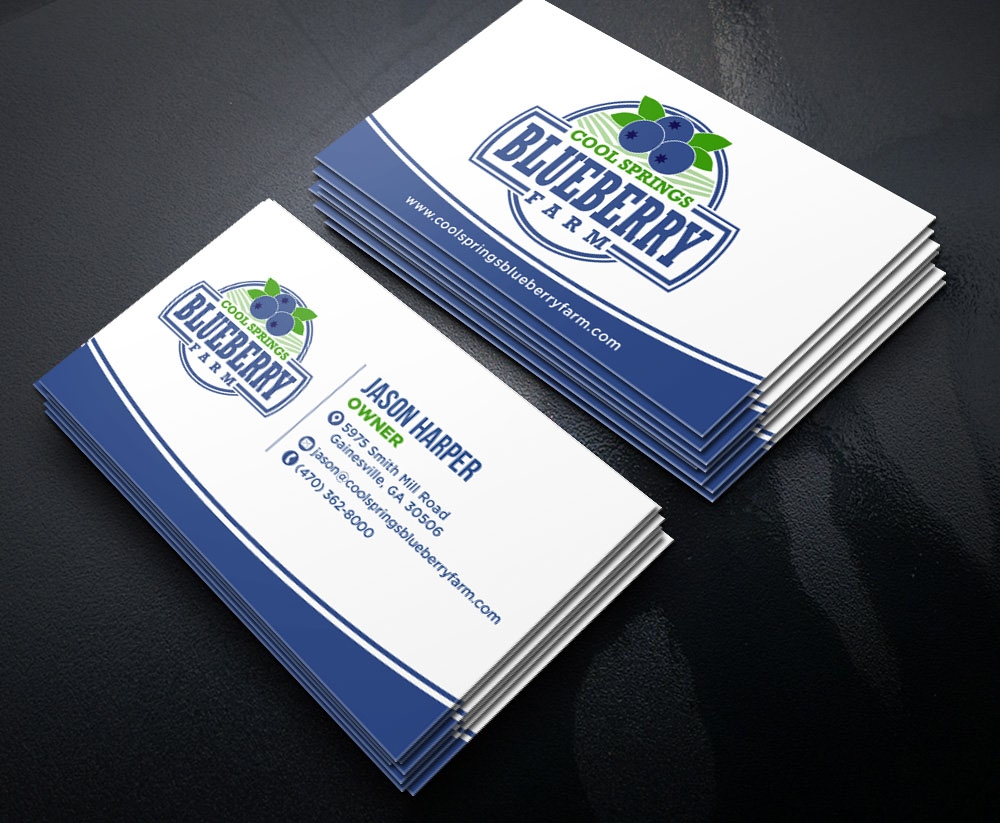 Cool Springs Blueberry Farm logo design by scriotx