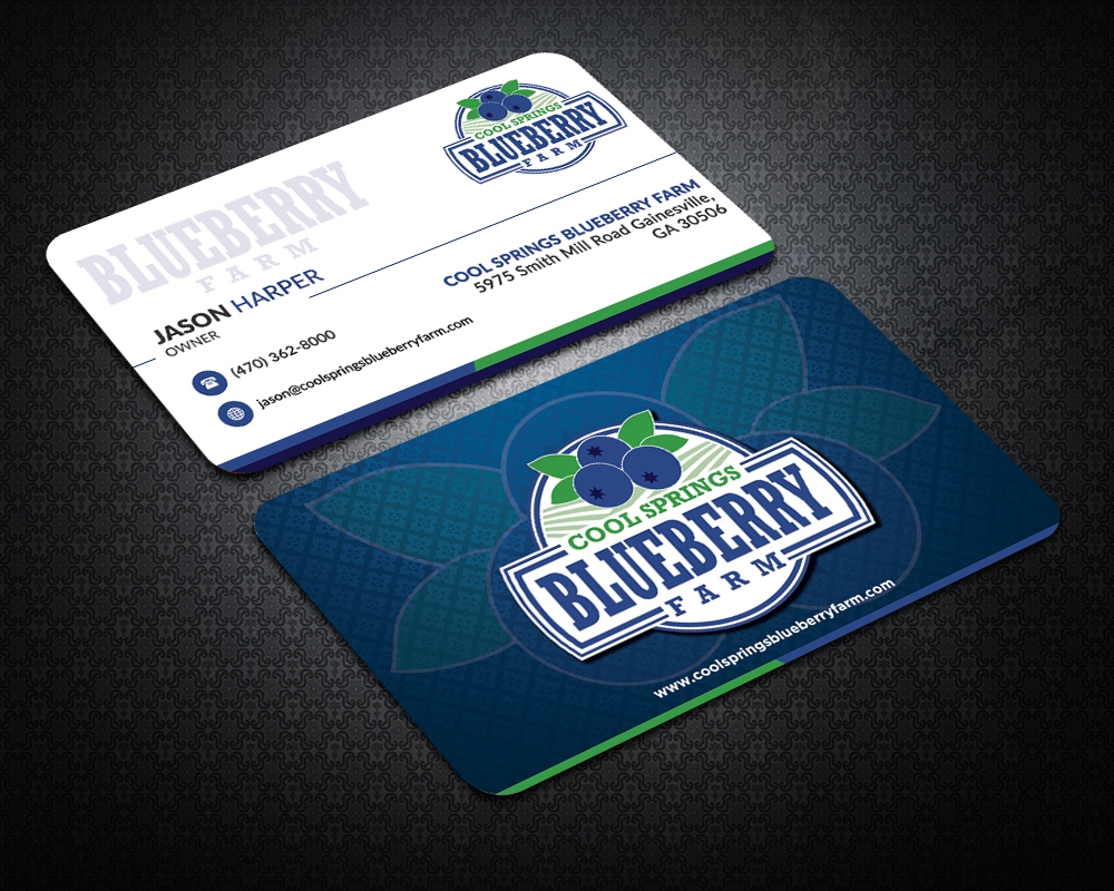 Cool Springs Blueberry Farm logo design by MastersDesigns