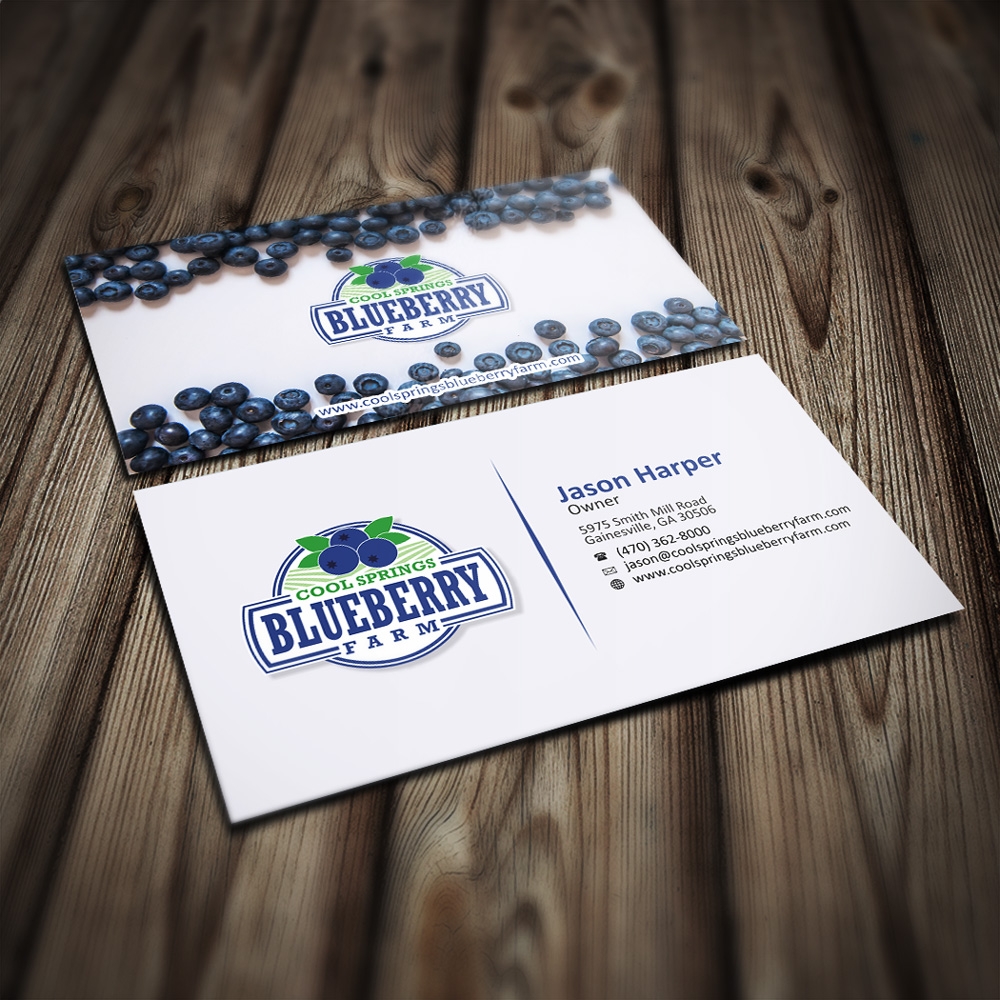 Cool Springs Blueberry Farm logo design by mletus