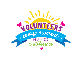 Volunteers: Every Moment Makes A Difference logo design by Rachel