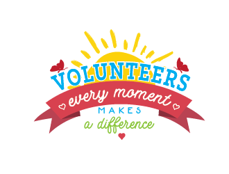 Volunteers: Every Moment Makes A Difference logo design by Rachel