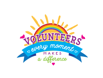 Volunteers: Every Moment Makes A Difference logo design by Rachel