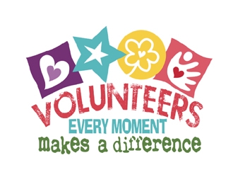 Volunteers: Every Moment Makes A Difference logo design by ingepro