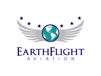 EarthFlight Aviation logo design by JessicaLopes