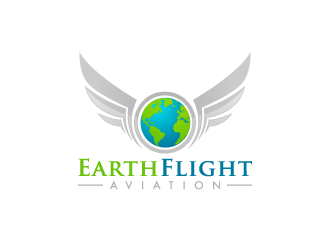 EarthFlight Aviation logo design by pencilhand