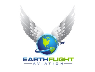 EarthFlight Aviation logo design by usef44