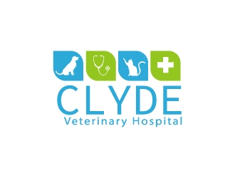 Clyde Veterinary Hospital logo design by mawanmalvin