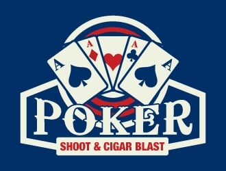 POKER SHOOT & CIGAR BLAST logo design by Suvendu
