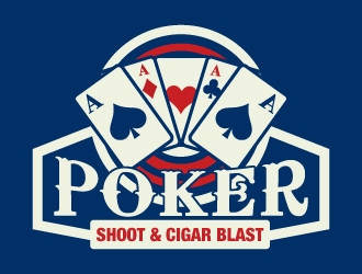 POKER SHOOT & CIGAR BLAST logo design by Suvendu