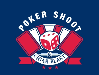 POKER SHOOT & CIGAR BLAST logo design by Suvendu