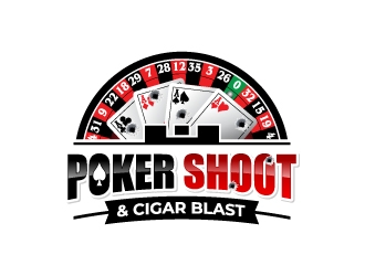 POKER SHOOT & CIGAR BLAST logo design by jaize