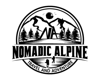 Nomadic Alpine logo design by logoguy