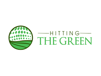 Hitting The Green logo design by JessicaLopes