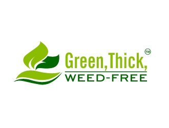Green,Thick, Weed-Free logo design by usashi