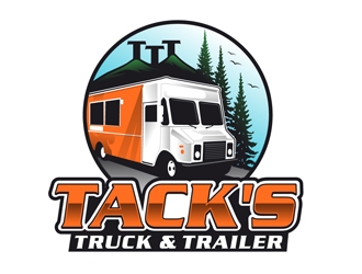 Tacks Truck & Trailer logo design by DreamLogoDesign