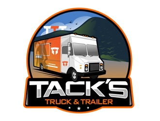Tacks Truck & Trailer logo design by DreamLogoDesign