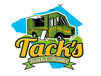 Tacks Truck & Trailer logo design by DreamLogoDesign