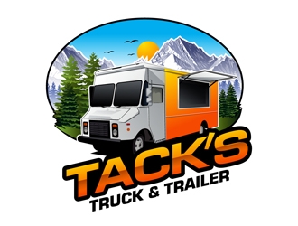 Tacks Truck & Trailer logo design by DreamLogoDesign