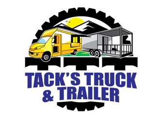 Tacks Truck & Trailer logo design by logoguy