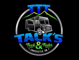 Tacks Truck & Trailer logo design by DreamLogoDesign