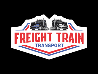 Freight Train Transport  logo design by mletus