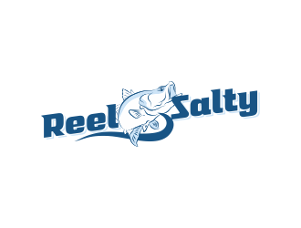 Reel Salty logo design by Ibrahim